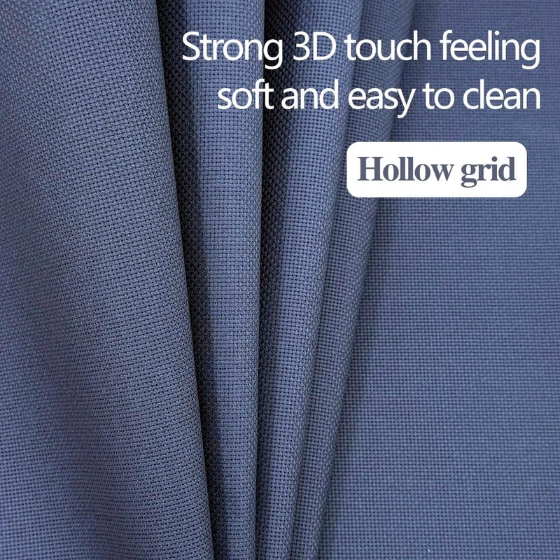 Zhenqing 14CT Aida Cloth - 30x35 Inch Cross Stitch Fabric for Embroidery, Pre-Cut Needlework Material, Acid-Free, Durable Weave(Dark Blue) - Image 5